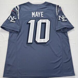Mens or Youths Select Drake Maye Stitched Jersey Vapor Blue
